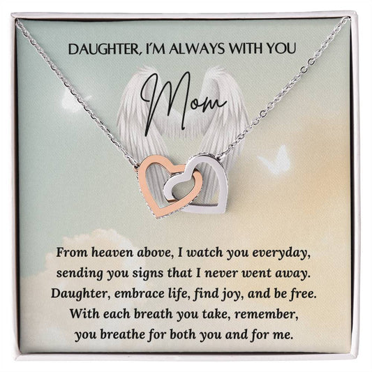 Loss of a Mother Gift - Always in my Heart - Sympathy Gift – Personalized Jewelry by Sunrise Keepsakes
