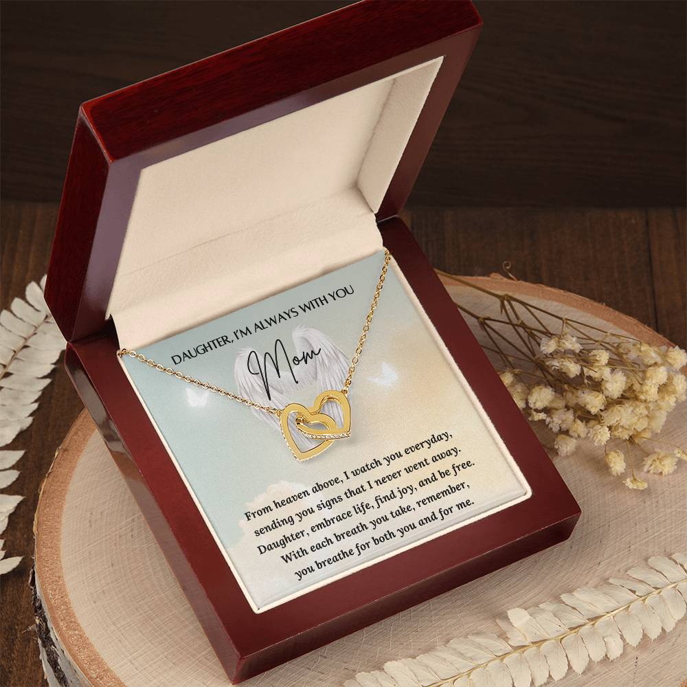 Loss of a Mother Gift - Always in my Heart - Sympathy Gift – Personalized Jewelry by Sunrise Keepsakes