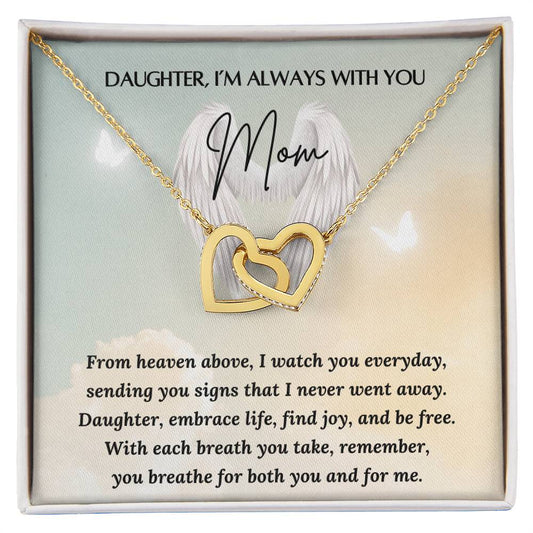 Loss of a Mother Gift - Always in my Heart - Sympathy Gift – Personalized Jewelry by Sunrise Keepsakes
