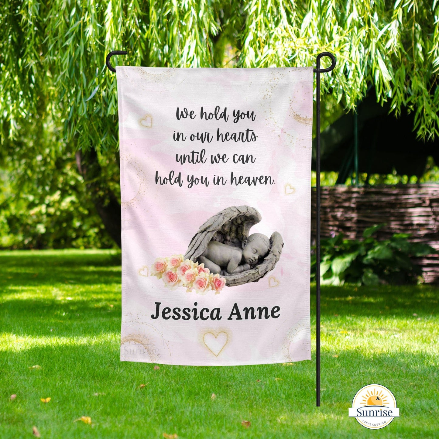 Loss of Child Memorial Garden Flag - Infant Loss – Personalized Flags by Sunrise Keepsakes