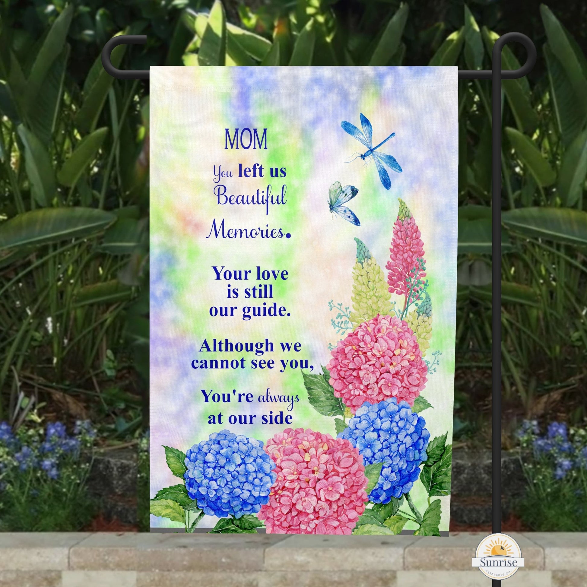Loss of Mom Memorial Garden Flag – Loss of Mother Sympathy Gift – Personalized Flags by Sunrise Keepsakes