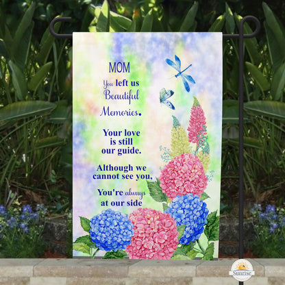 Loss of Mom Memorial Garden Flag – Loss of Mother Sympathy Gift – Personalized Flags by Sunrise Keepsakes