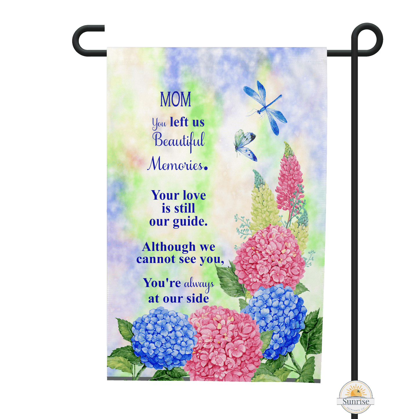 Loss of Mom Memorial Garden Flag – Loss of Mother Sympathy Gift – Personalized Flags by Sunrise Keepsakes