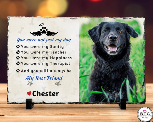 Loss of Pet Gift - Dog Memorial Gift - You Were Not Just My Dog – Personalized pet memorial by Sunrise Keepsakes