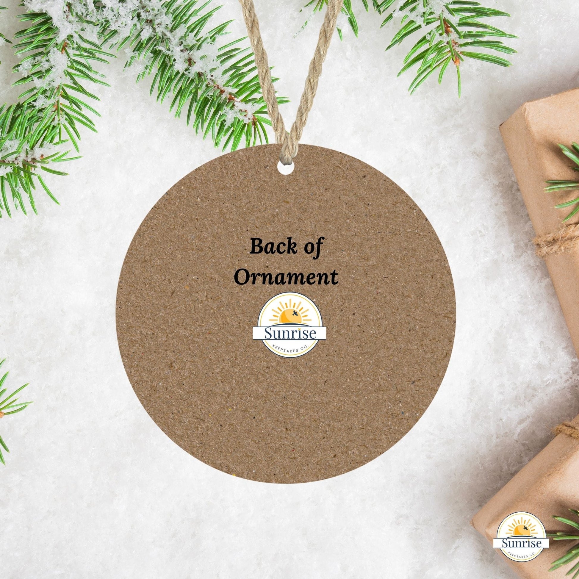 Memorial Photo Ornament – Loved Beyond Words Personalized – Personalized Memorial Ornament by Sunrise Keepsakes