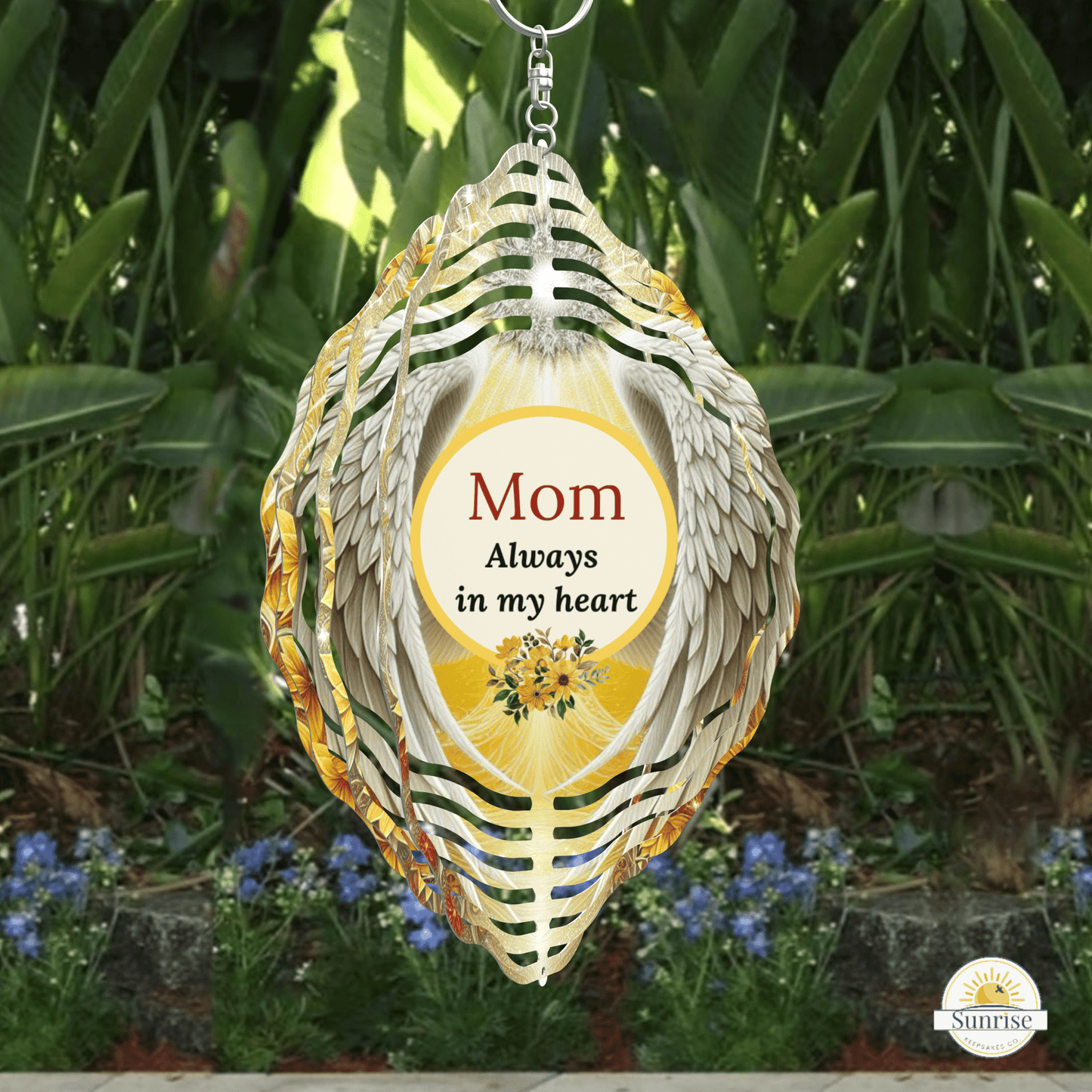 Memorial Wind Spinner – Angel Memorial Tribute – Personalized Wind Spinner by Sunrise Keepsakes
