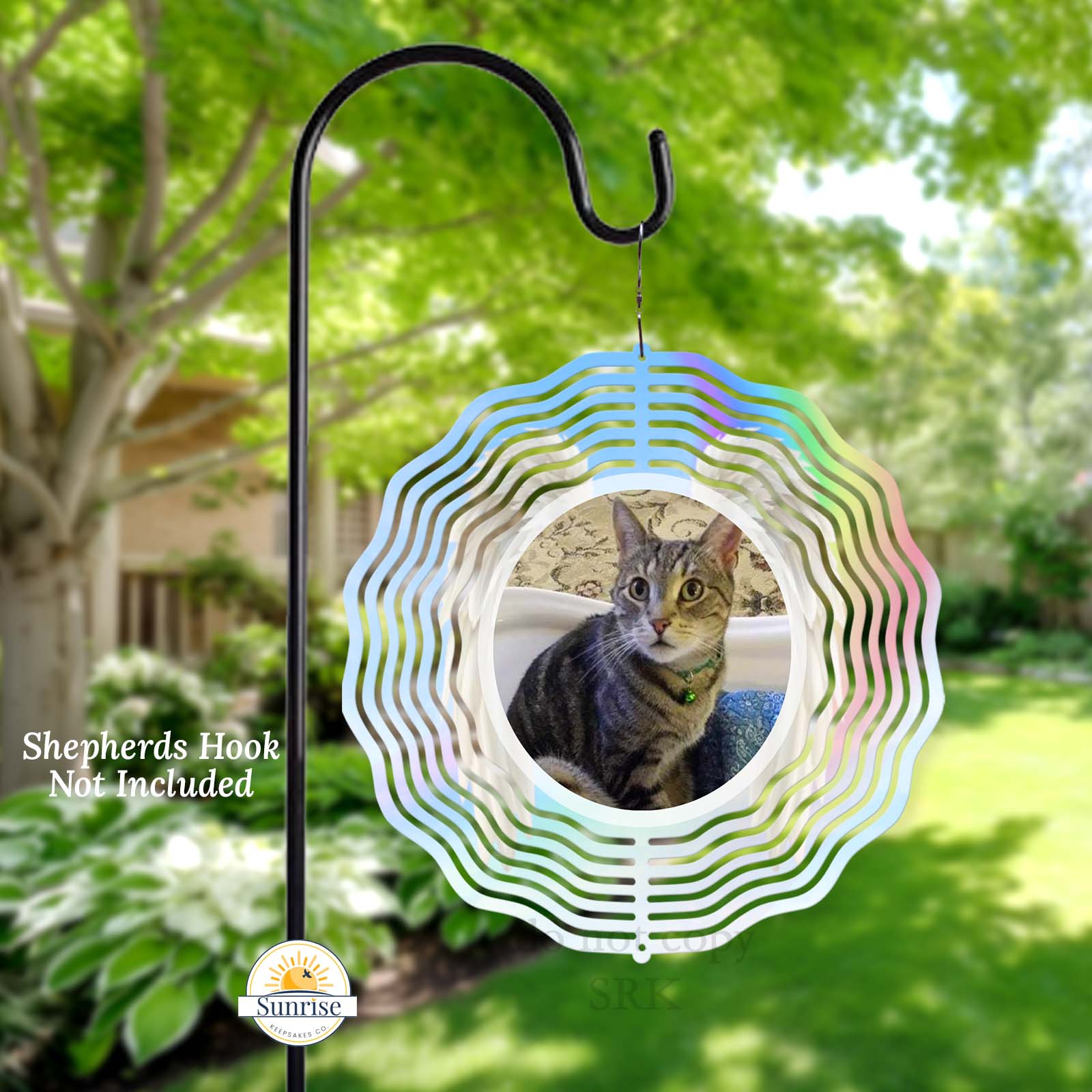 Memorial Wind Spinner – Gone Cat Napping – Personalized Wind Spinner by Sunrise Keepsakes