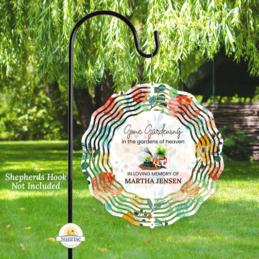 Memorial Wind Spinner – Gone Gardening - Sunrise Keepsakes Co.