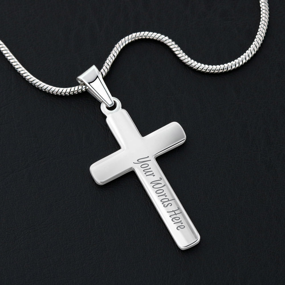 Personalized Cross Necklace - Engraved Jewelry - Loss of Madre - pérdida de madre – Personalized Jewelry by Sunrise Keepsakes