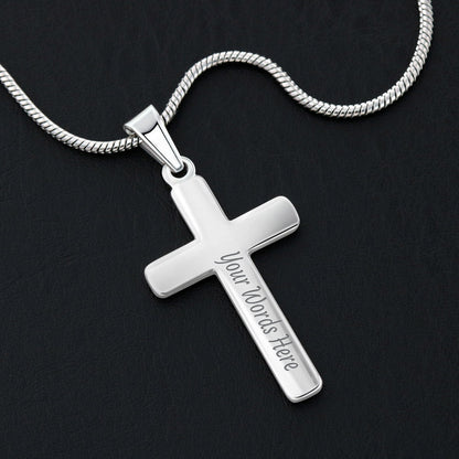 Personalized Cross Necklace - Engraved Jewelry - Loss of Madre - pérdida de madre – Personalized Jewelry by Sunrise Keepsakes