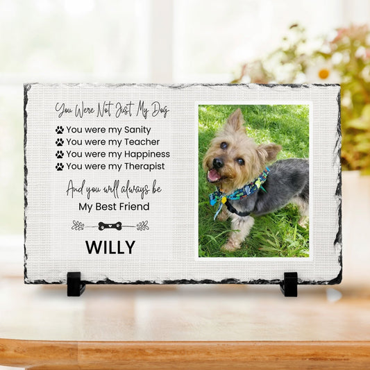 Personalized Pet Memorial Photo Plaque – You Were Not Just My Dog – Personalized Pet Loss by Sunrise Keepsakes