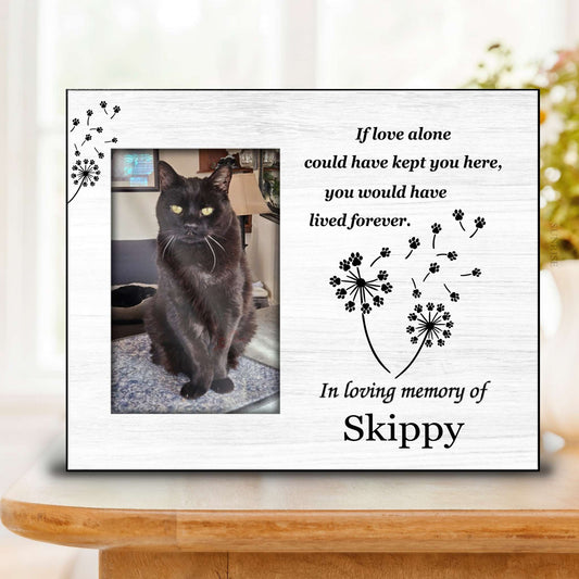Pet Memorial Photo Frame – If Love Alone Dog or Cat Loss Gift – Personalized pet memorial by Sunrise Keepsakes