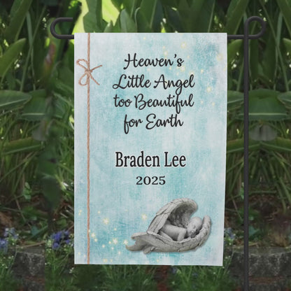 Infant Loss Memorial Garden Flag - Loss of Baby Gift -12x18