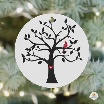 Cardinal Memorial Ornament – Tree of Life Sympathy Gift