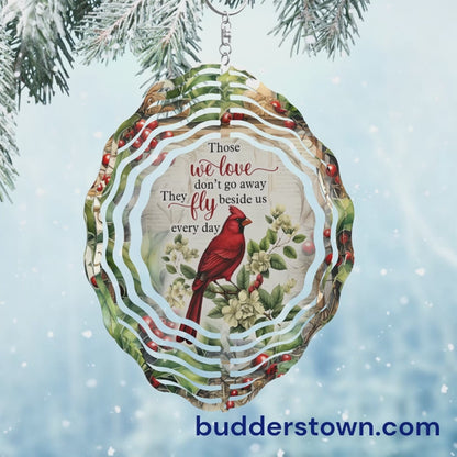 Cardinal Memorial Wind Spinner – Those We Love Remembrance