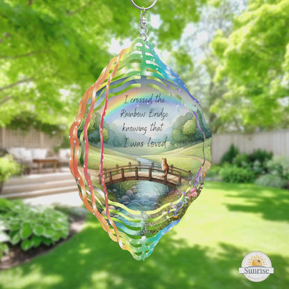 Memorial Wind Spinner – Rainbow Bridge Cat Memorial