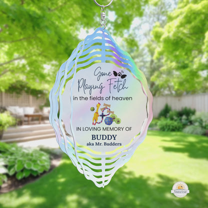 Memorial Wind Spinner – Gone Playing Fetch