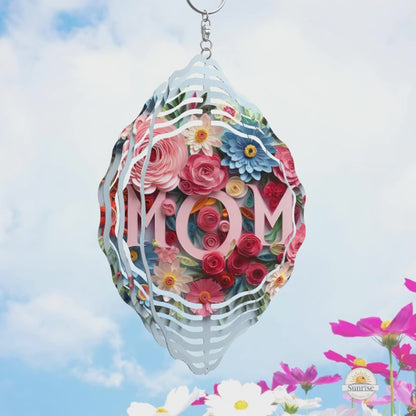 Mom Wind Spinner | Floral Memorial & Mother’s Day Gift