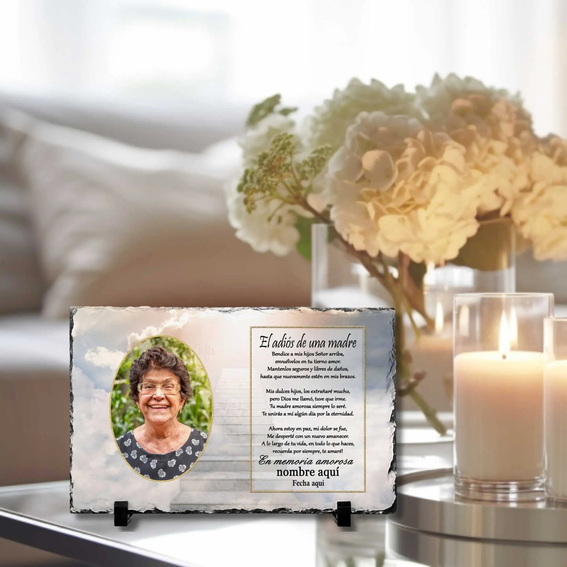 Spanish Memorial Gift for Loss of Mom – El adiós de una madre – Personalized Sympathy Gifts by Sunrise Keepsakes
