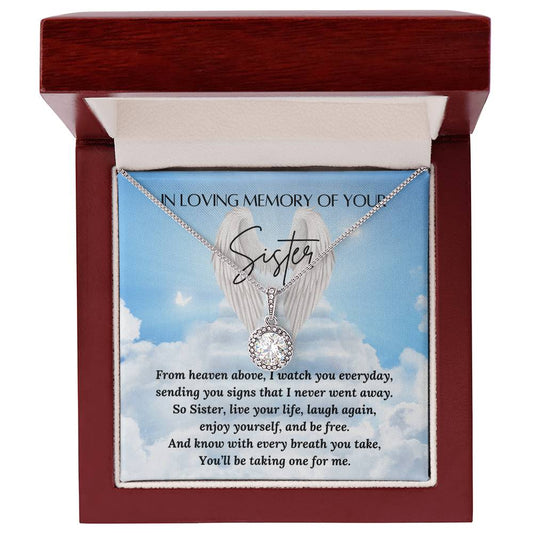 Sympathy Gift for Loss of a Sister - Sister to Sister - Sympathy Jewelry – Personalized Jewelry by Sunrise Keepsakes