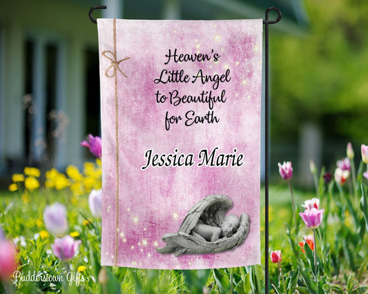 Baby Memorial Garden Flag – A lasting tribute to honor a little angel.