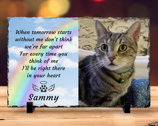 Cat Memorial, Loss of Cat, Gift for loss of Cat, Gift for Pet Loss, Pet Sympathy – Personalized pet memorial by Sunrise Keepsakes