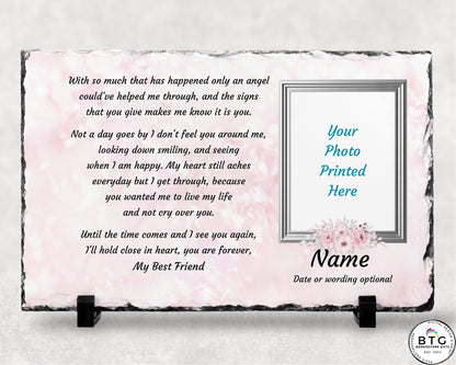 Forever My, Sympathy Gift, Loss of a Loved One, Remembrance Gift, Memorial Plaque, Personalized Memorial, – Personalized Sympathy Gifts by Sunrise Keepsakes