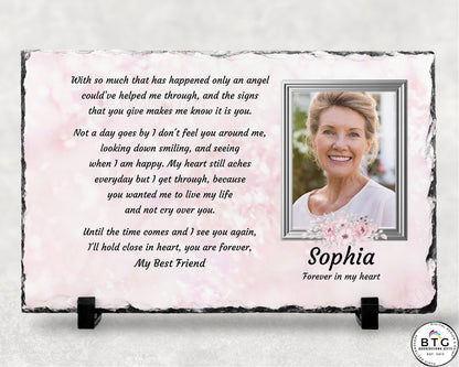 Forever My, Sympathy Gift, Loss of a Loved One, Remembrance Gift, Memorial Plaque, Personalized Memorial, – Personalized Sympathy Gifts by Sunrise Keepsakes