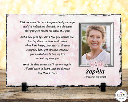 Forever My, Sympathy Gift, Loss of a Loved One, Remembrance Gift, Memorial Plaque, Personalized Memorial, – Personalized Sympathy Gifts by Sunrise Keepsakes