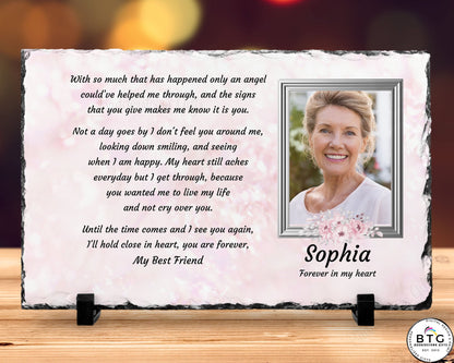 Forever My, Sympathy Gift, Loss of a Loved One, Remembrance Gift, Memorial Plaque, Personalized Memorial, – Personalized Sympathy Gifts by Sunrise Keepsakes
