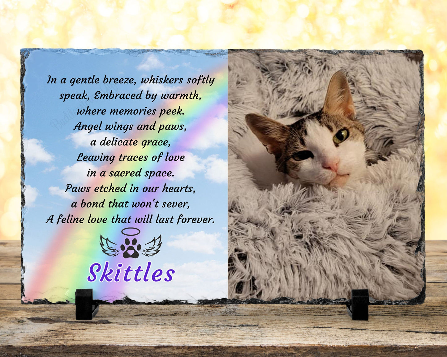 Loss of Cat, Cat Memorial, Gift for loss of Cat, Gift for Pet Loss, Pet Sympathy – Personalized pet memorial by Sunrise Keepsakes