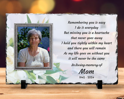 Memorial Photo Gift, Sympathy Gift, Loss of a Loved One, Memorial Plaque – Personalized Sympathy Gifts by Sunrise Keepsakes