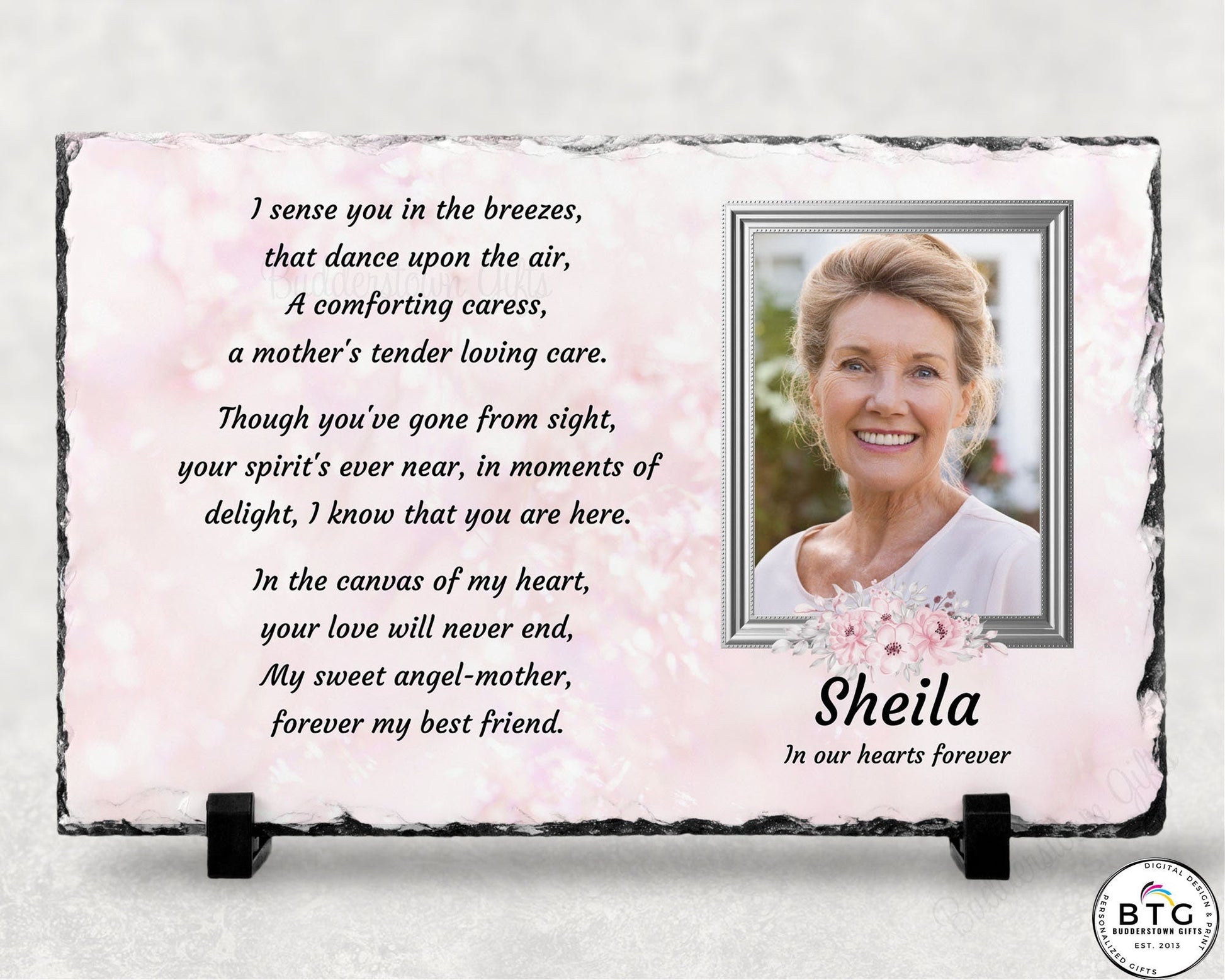 Memorial Plaque, Forever My, Sympathy Gift, Loss of a Loved One, Remembrance Gift, Personalized Memorial, – Personalized Sympathy Gifts by Sunrise Keepsakes