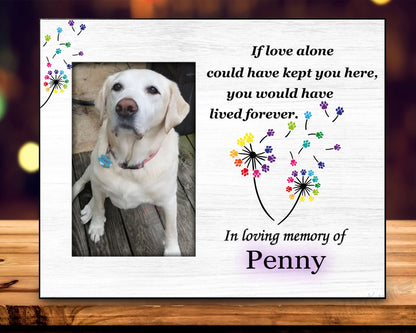 Pet Memorial Gift | Pet Sympathy Gift | Personalized Dog Memorial Frame – Personalized pet memorial by Sunrise Keepsakes