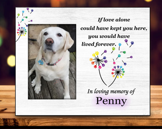 Pet Memorial Gift | Pet Sympathy Gift | Personalized Dog Memorial Frame – Personalized pet memorial by Sunrise Keepsakes