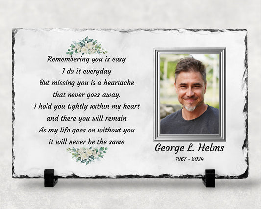 Remembering You, Sympathy Gift, Loss of a Loved One, Remembrance Gift, Memorial Plaque, Personalized Memorial – Personalized Sympathy Gifts by Sunrise Keepsakes