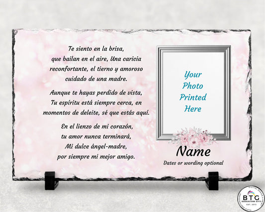 Spanish Memorial Plaque – Regalo de Simpatía y Recuerdo Personalizado – Personalized Sympathy Gifts by Sunrise Keepsakes