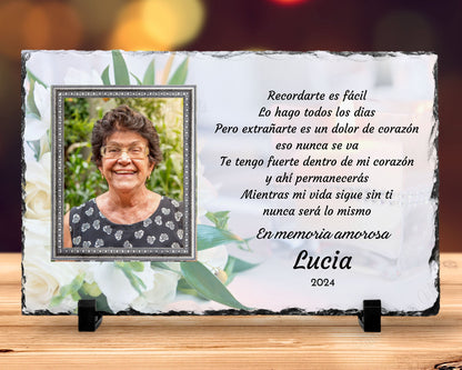 Spanish Memorial Plaque – Regalo de Simpatía y Recuerdo Personalizado – Personalized Sympathy Gifts by Sunrise Keepsakes