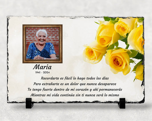 Spanish Memorial Plaque – Regalo de Simpatía y Recuerdo Personalizado – Personalized Sympathy Gifts by Sunrise Keepsakes