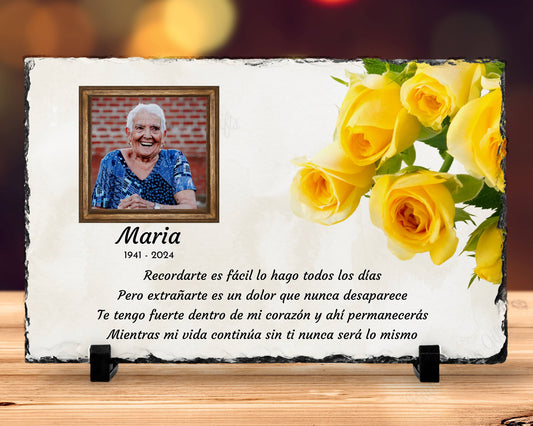 Spanish Memorial Plaque – Regalo de Simpatía y Recuerdo Personalizado – Personalized Sympathy Gifts by Sunrise Keepsakes