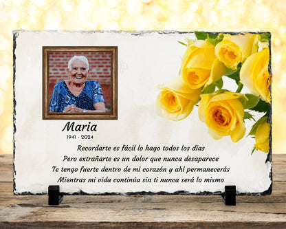 Spanish Memorial Plaque – Regalo de Simpatía y Recuerdo Personalizado – Personalized Sympathy Gifts by Sunrise Keepsakes