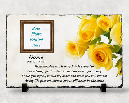 Sympathy Gift, Loss of a Loved One, Remembrance Gift, Memorial Plaque, Personalized Memorial – Personalized Sympathy Gifts by Sunrise Keepsakes