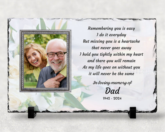 Sympathy Gift, Loss of a Loved One, Remembrance Gift, Memorial Plaque, Personalized Memorial – Personalized Sympathy Gifts by Sunrise Keepsakes