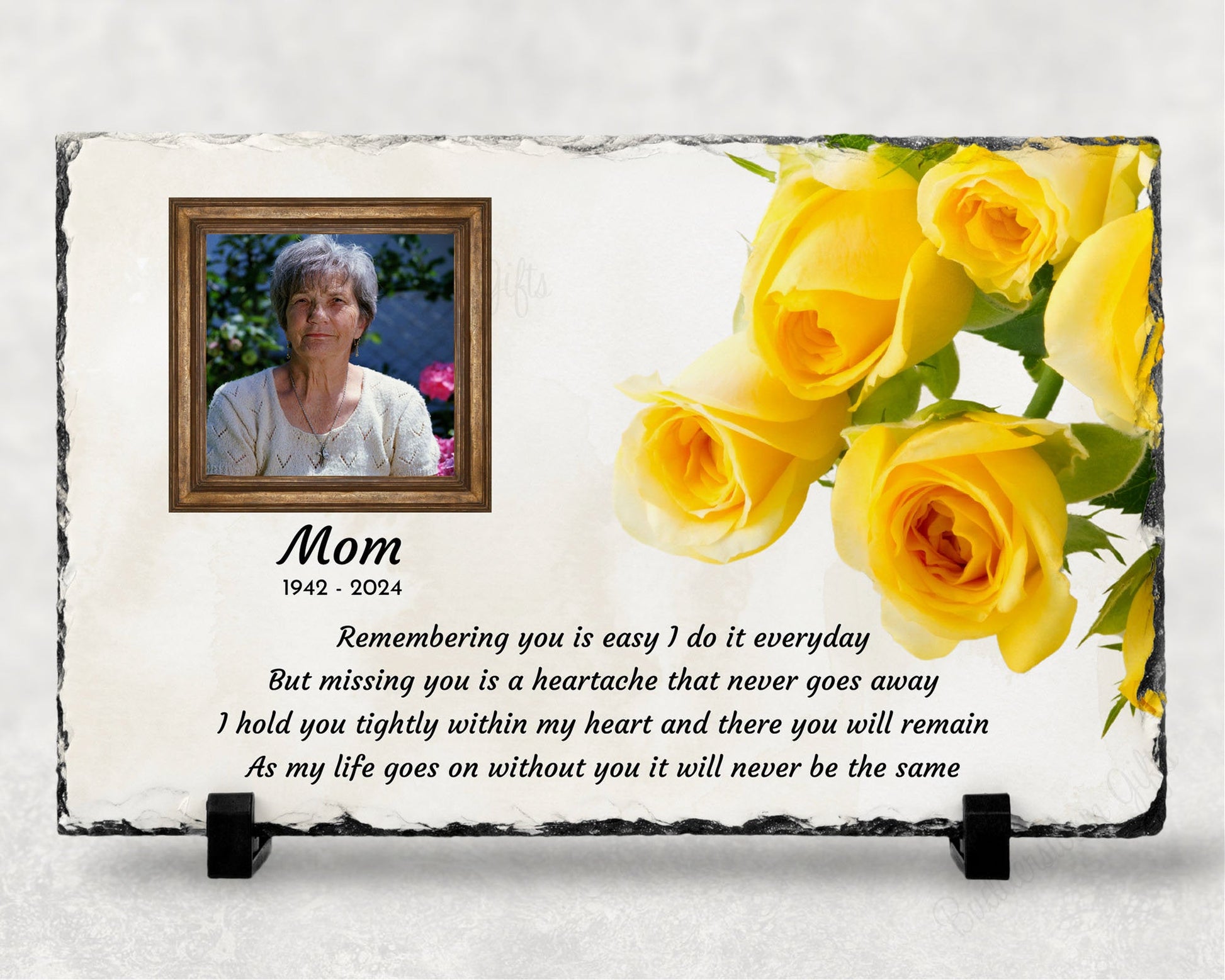 Sympathy Gift, Loss of a Loved One, Remembrance Gift, Memorial Plaque, Personalized Memorial – Personalized Sympathy Gifts by Sunrise Keepsakes