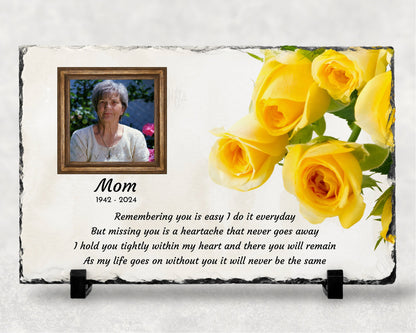 Sympathy Gift, Loss of a Loved One, Remembrance Gift, Memorial Plaque, Personalized Memorial – Personalized Sympathy Gifts by Sunrise Keepsakes