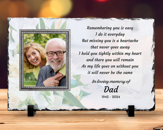 Sympathy Gift, Loss of a Loved One, Remembrance Gift, Memorial Plaque, Personalized Memorial – Personalized Sympathy Gifts by Sunrise Keepsakes