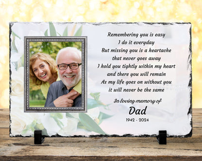 Sympathy Gift, Loss of a Loved One, Remembrance Gift, Memorial Plaque, Personalized Memorial – Personalized Sympathy Gifts by Sunrise Keepsakes