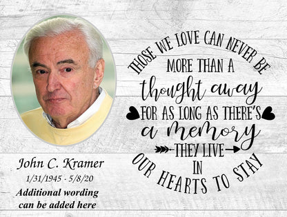 Those we love, remembrance, tribute, Memorial Frame – Personalized Sympathy Gifts by Sunrise Keepsakes
